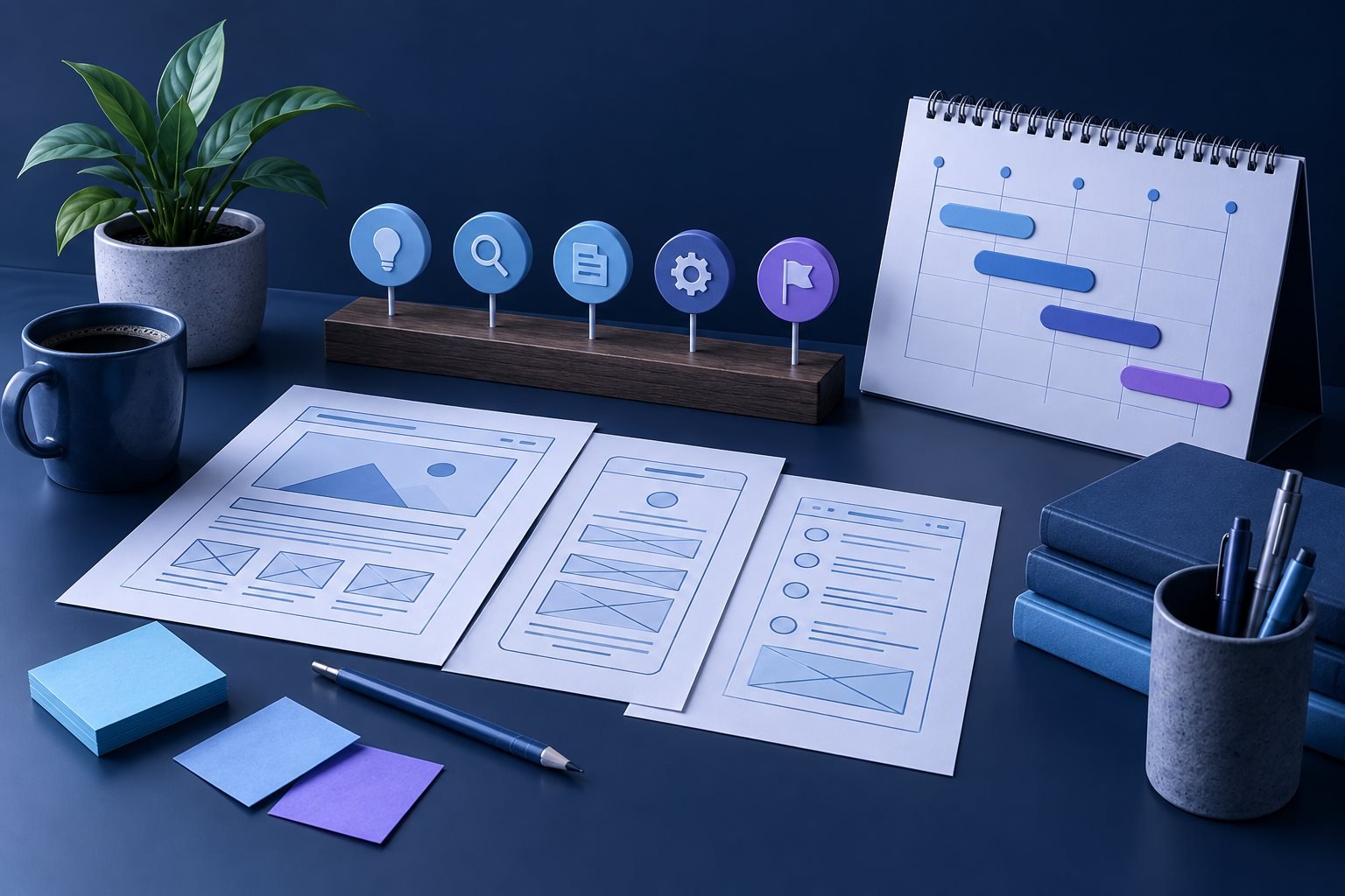 Digital project stages and technical roadmap
